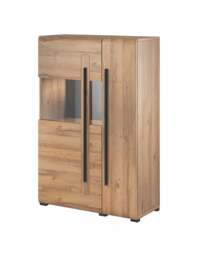Tulsa 42 Display Cabinet 90cm - White Gloss 90cm - thumbnail 6