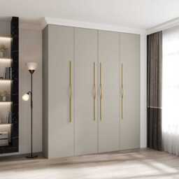Como II Hinged Door Wardrobe 200cm - Cashmere 200cm