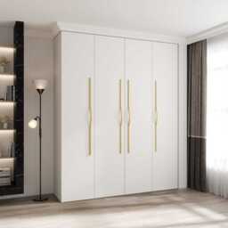 Como II Hinged Door Wardrobe 200cm - Cashmere 200cm - thumbnail 2