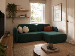 Corner Sofa Bed Olio I - Navy Blue 248cm Right - thumbnail 8