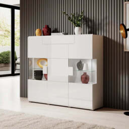 Toledo 46 Display Cabinet 147cm - Oak San Remo 147cm - thumbnail 2