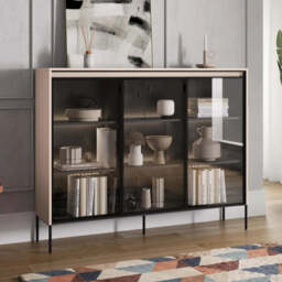 Trend TR-08 Display Cabinet 150cm - Grey Matt 150cm - thumbnail 2