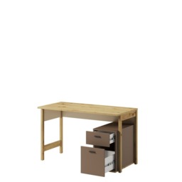 Lenny LY-04 Computer Desk 125cm - Oak Artisan 125cm - thumbnail 3