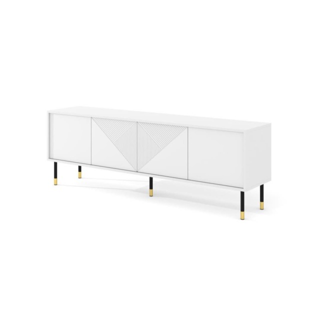 Woody TV Cabinet 180cm - White 180cm - image 1