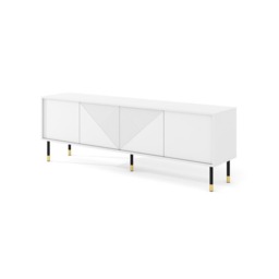 Woody TV Cabinet 180cm - White 180cm - thumbnail 1