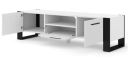 Nuka TV Cabinet 160cm - White 160cm - thumbnail 6