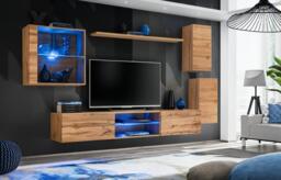 "Switch XXIII Wall Entertainment Unit For TVs Up To 75"" - Graphite 250cm Graphite" - thumbnail 5