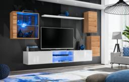 "Switch XXIII Wall Entertainment Unit For TVs Up To 75"" - Graphite 250cm Graphite" - thumbnail 8
