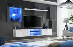 "Switch XXIII Wall Entertainment Unit For TVs Up To 75"" - Graphite 250cm Graphite" - thumbnail 6