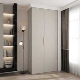 Como IV Hinged Door Wardrobe 110cm - Cashmere 110cm - thumbnail 1