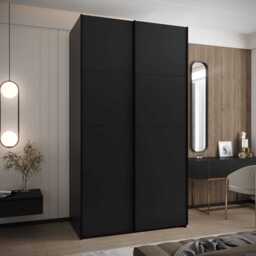 Trosa I Sliding Door Wardrobe 130cm - White 130cm - thumbnail 2