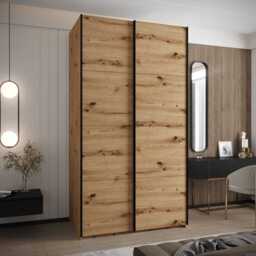 Trosa I Sliding Door Wardrobe 130cm - White 130cm - thumbnail 4