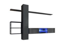 "Switch Metal V Entertainment Unit For TVs Up To 75"" - 270cm Black" - thumbnail 7