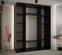 Cannes V Sliding Door Wardrobe 190cm - White 190cm - thumbnail 4