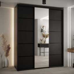 Cannes V Sliding Door Wardrobe 190cm - White 190cm - thumbnail 2