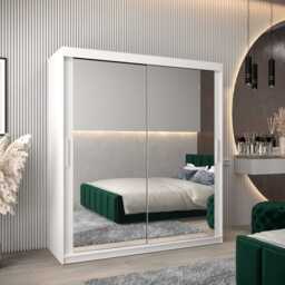 Tokyo III Sliding Door Wardrobe 180cm - White 180cm - thumbnail 1