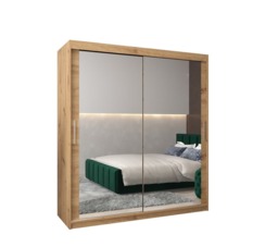 Tokyo III Sliding Door Wardrobe 180cm - White 180cm - thumbnail 6