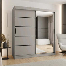 Rubino V2 Sliding Door Wardrobe 180cm - Cashmere 180cm