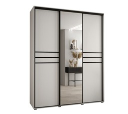 Cannes XI Sliding Door Wardrobe 200cm - White 200cm - thumbnail 5