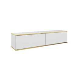 Oro Floating TV Cabinet 135cm - White 135cm - thumbnail 7