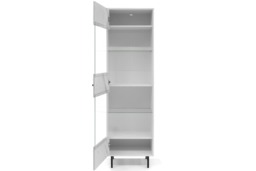 Veroli 04 Tall Display Cabinet 60cm - White 60cm - thumbnail 2