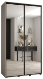 Dakota II Sliding Door Wardrobe 130cm - Cashmere 130cm - thumbnail 2