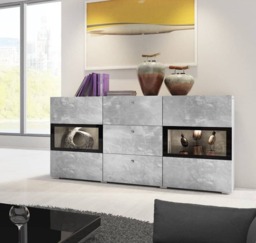 Baros 26 - Sideboard Cabinet 132cm - White Gloss 132cm - thumbnail 4