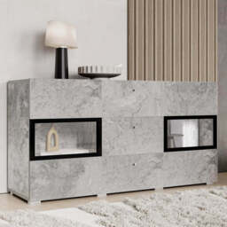 Baros 26 - Sideboard Cabinet 132cm - White Gloss 132cm - thumbnail 2