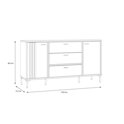 Joakimis Chest Of Drawers 160cm - Oak Mauvella 160cm - thumbnail 6