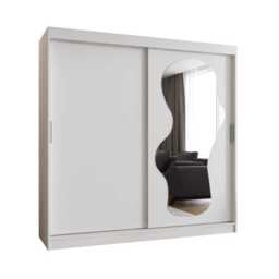 Ultra Sliding Door Wardrobe 200cm - Black 200cm - thumbnail 3