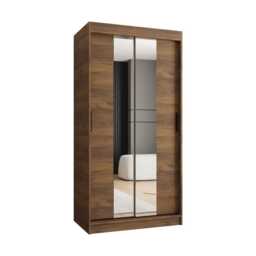 Rubino T1 Sliding Door Wardrobe 100cm - Cashmere 100cm - thumbnail 5