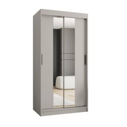 Rubino T1 Sliding Door Wardrobe 100cm - Cashmere 100cm - thumbnail 8