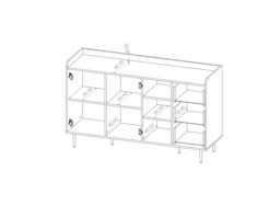 Vasina 01 Sideboard Cabinet 150cm - Oak Castello 150cm - thumbnail 7