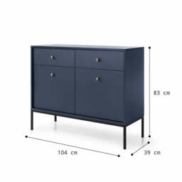 Mono Sideboard Cabinet 104cm - Beige 104cm - thumbnail 7
