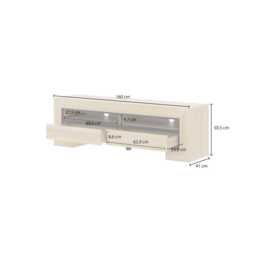 Cuba 40 TV Cabinet 160cm - Light Oak 160cm - thumbnail 5