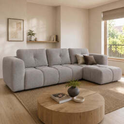 Corner Sofa Bed Modi III - Grey 336cm Left - thumbnail 2