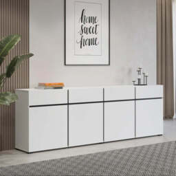 Kross 25 Sideboard Cabinet 225cm - Black 225cm - thumbnail 2