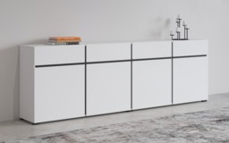 Kross 25 Sideboard Cabinet 225cm - Black 225cm - thumbnail 7