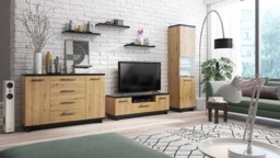 Ines 07 TV Cabinet 135cm - Oak Artisan 135cm - thumbnail 6