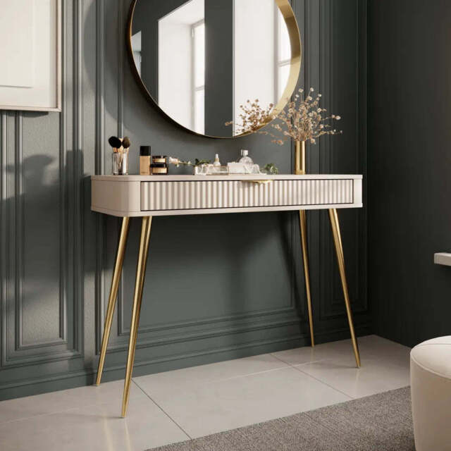 Lante Dressing Table 100cm - Beige 100cm - image 1
