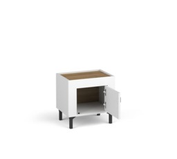 Mossa 11 Bedside Table 48cm - Black 48cm - thumbnail 8