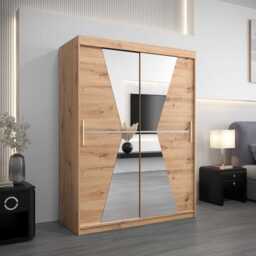 Morocco Sliding Door Wardrobe 150cm - White 150cm - thumbnail 5