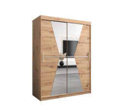 Morocco Sliding Door Wardrobe 150cm - White 150cm - thumbnail 6