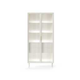 Lumi Tall Display Cabinet 92cm - Oak Dunin 92cm - thumbnail 5