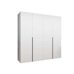 Alicante I Hinged Door Wardrobe 200cm - Black 200cm - thumbnail 3