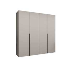 Alicante I Hinged Door Wardrobe 200cm - Black 200cm - thumbnail 4