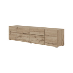 Visby TV Cabinet 195cm - White 195cm - thumbnail 3