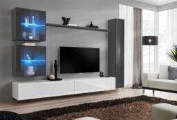 "Switch XVIII Entertainment Unit For TVs Up To 75"" - White 280cm Black" - thumbnail 6