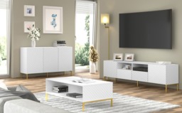 Surf Coffee Table 90cm - White 90cm - thumbnail 4
