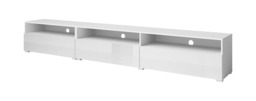 Baros 40 TV Cabinet 270cm - White Gloss 270cm